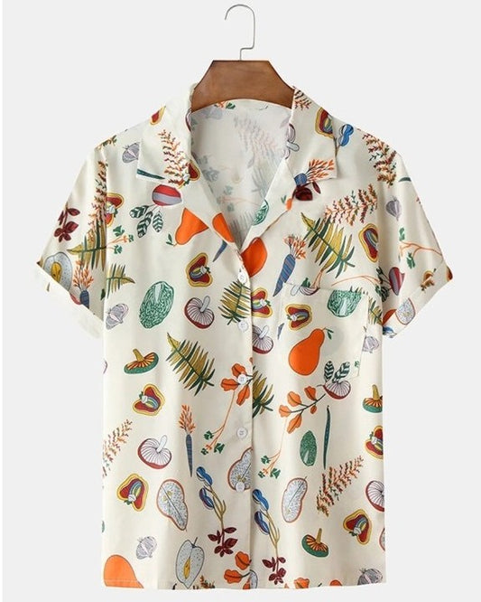 Vector Men's casual Hawaiian printed Shirt
